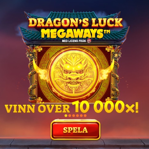 Vinn över 10 000x i Dragon's Luck Megaways!